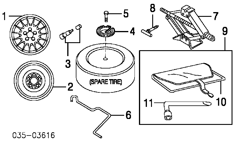 Домкрат GA5R37790B Mazda