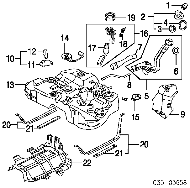 Фільтр тонкого очищення палива Mazda JE4820490 ціна, від 5.42 USD