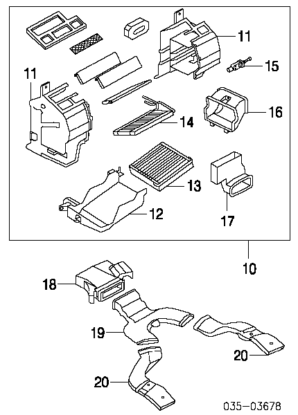 Клапан TRV, кондиціонера Mazda MPV 2 (LW) (Мазда Мпв)