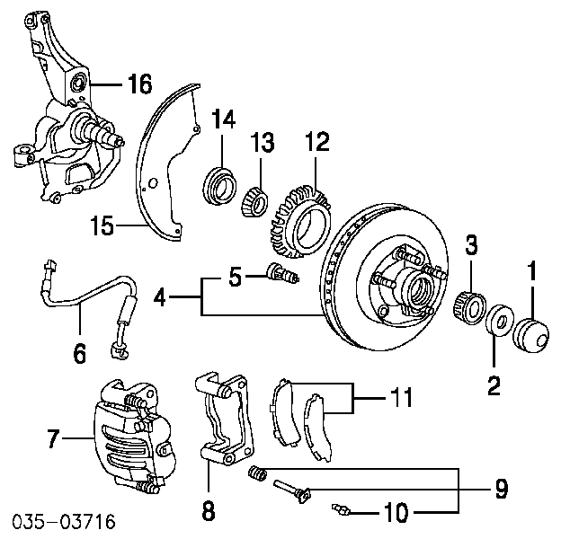 Колодки гальмівні передні, дискові ZZR049280A Mazda