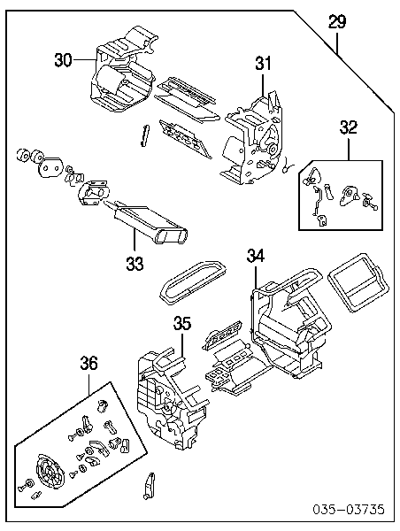B25D61A10 Mazda радіатор пічки (обігрівача)