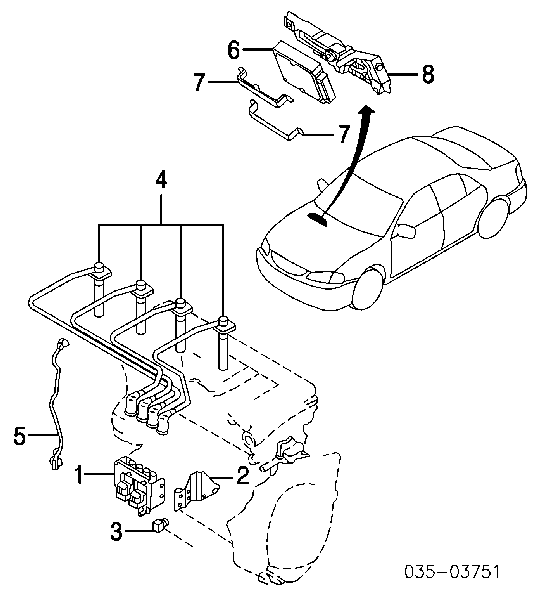 FSD718221B Mazda датчик положення (оборотів коленвалу)
