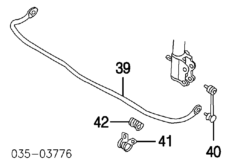 Стабілізатор задній B26R28151A Mazda