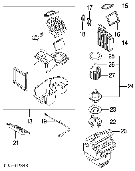 EC0161A08 Mazda радіатор пічки (обігрівача)