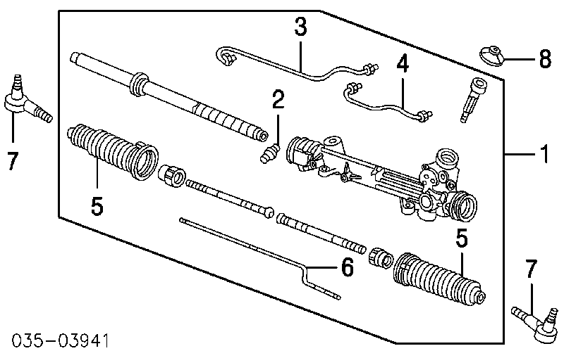 Накінечник рульової тяги, зовнішній ZZP032365 Mazda