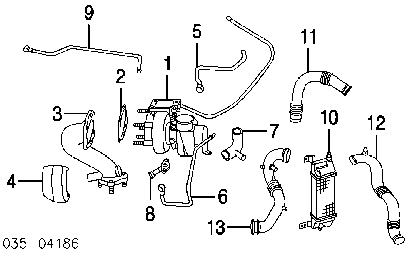 Радіатор интеркуллера Mazda 323 F 6 (BJ) (Мазда 323)