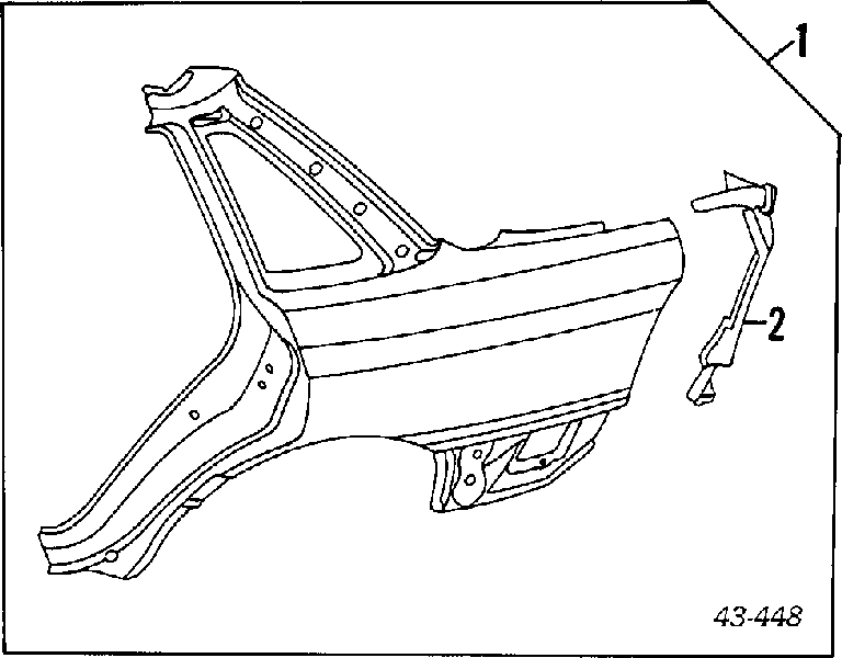 Крило заднє праве Subaru Legacy 1 (BC) (Субару Легасі)