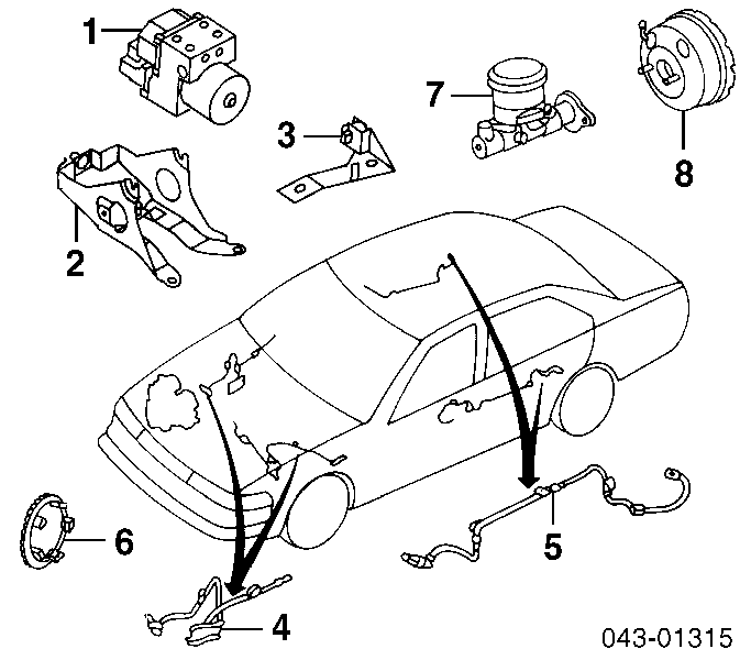Головний гальмівний циліндр 26401AC121 Subaru