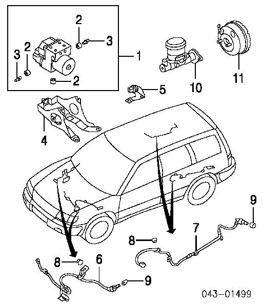26402FC140 Subaru Підсилювач гальм вакуумний