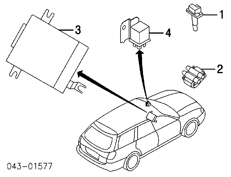22433AA480 Subaru котушка запалювання