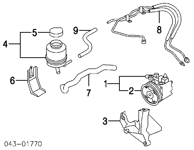 Насос ГПК Subaru 34430AE04A ціна, від 569.49 USD