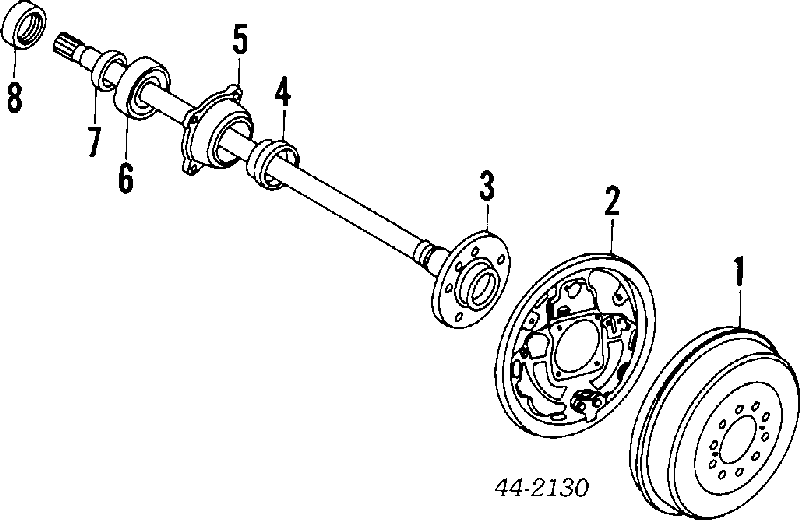 Шланг гальмівний задній 9681250420 Toyota