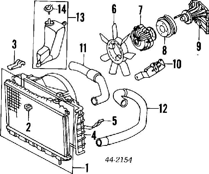 1657142030 Toyota шланг/патрубок системи охолодження