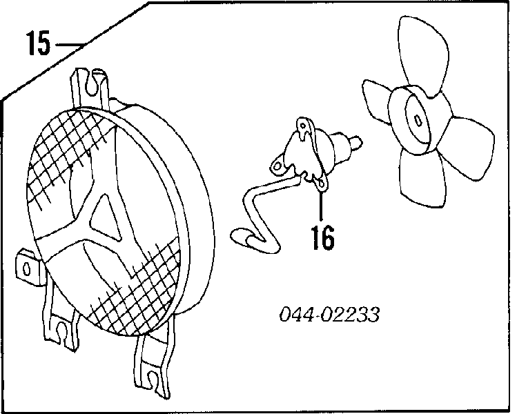 8855089101 Toyota Вентилятор / крильчатка радіатора кондиціонера