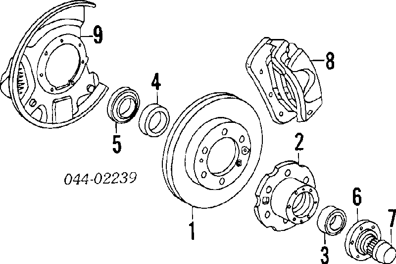 4350329015 Toyota Маточина (передня)
