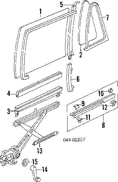 8571035020 Toyota Моторчик склопідйомника двері задніх, правих