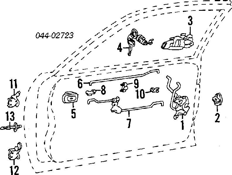 Купити 8423132040 Toyota Датчик закривання дверей (кінцевий вимикач)