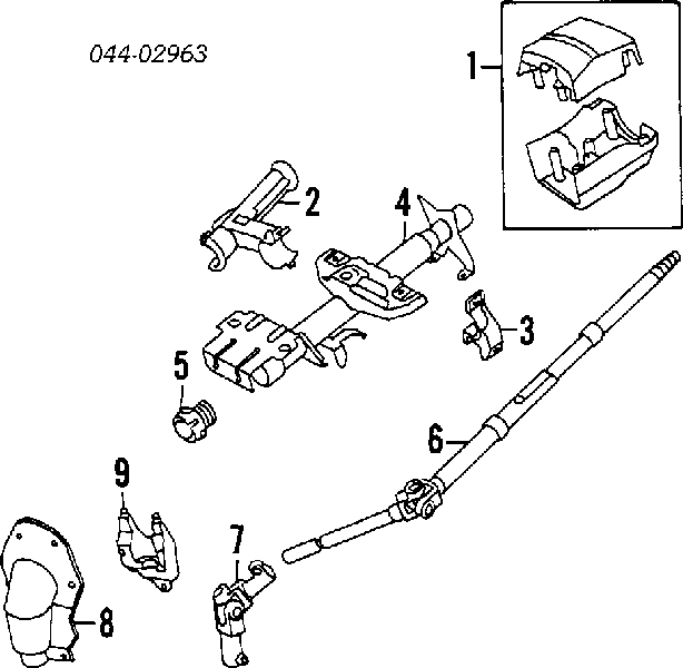 Купити 4520910020 Toyota Кардан вала рульової колонки, нижній