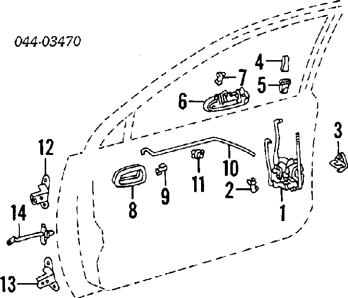 Петля кришки багажника Toyota Avensis (T22) (Тойота Авенсіс)