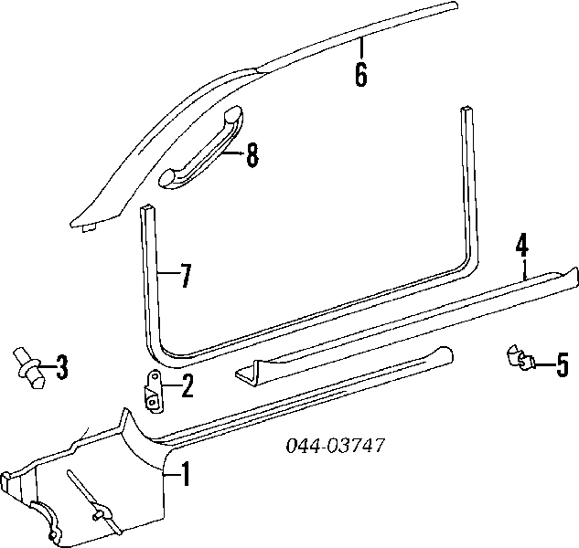 9046707043C0 Toyota Пістон (кліп) кріплення обшивки дверей