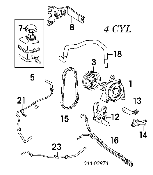 Насос ГУР 4432033071 Toyota