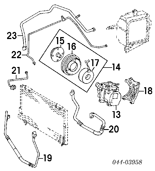  Компресор кондиціонера Toyota PASEO 