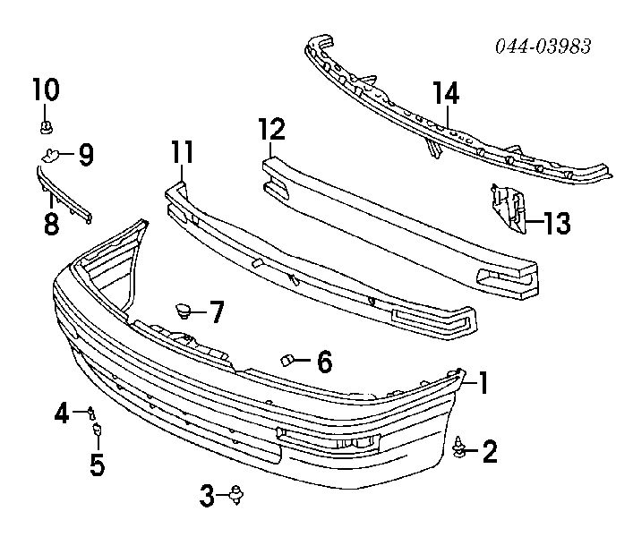 Купити 9046709093 Toyota Пістон (кліп) кріплення підкрилки переднього крила