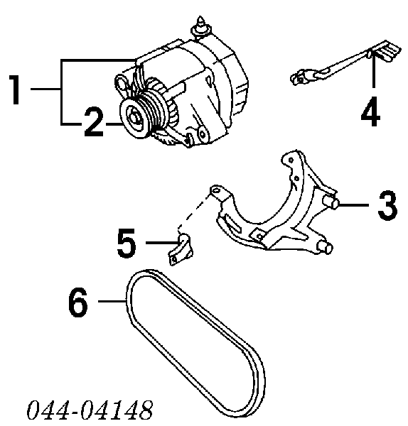 2741162070 Toyota Обгонна муфта генератора