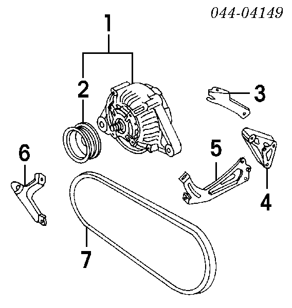 Генератор 270602001084 Toyota