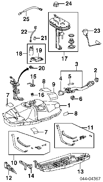 Купити 232170C010 Toyota Фільтр-відстійник палива грубої очистки