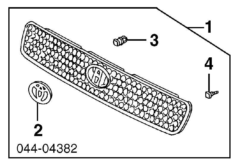 Купити 5310142010 Toyota Захисна решітка радіатора