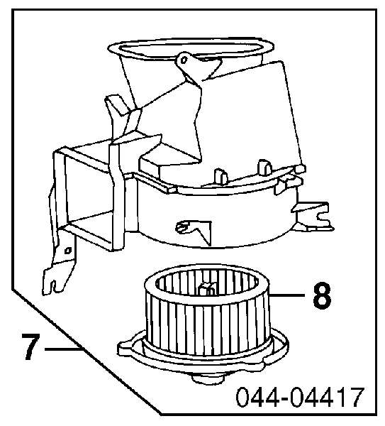8710335022 Toyota Електромотор пічки