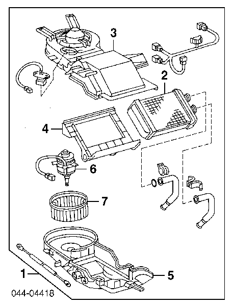 8710735040 Toyota Опалення кузова заднє