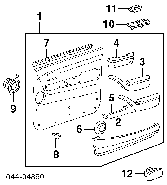 Кнопка вмикання двигуна склопідіймача передня права Toyota Corolla (E9) (Тойота Королла)