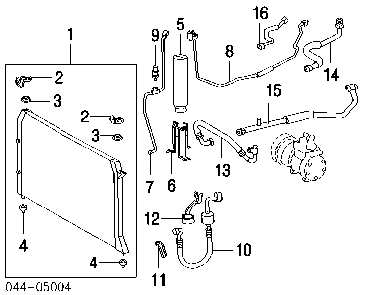 8846008010 Toyota Конденсатор