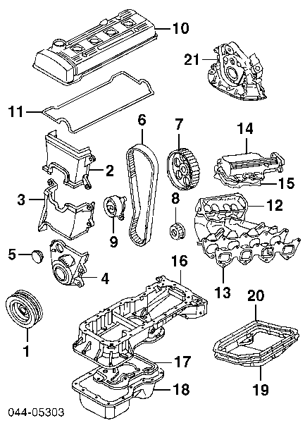 Зірка-шестерня приводу коленвалу двигуна Toyota Carina E (T19) (Тойота Каріна)