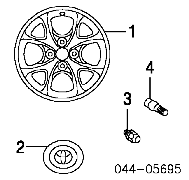 4260352010 Toyota Ковпаки на колеса