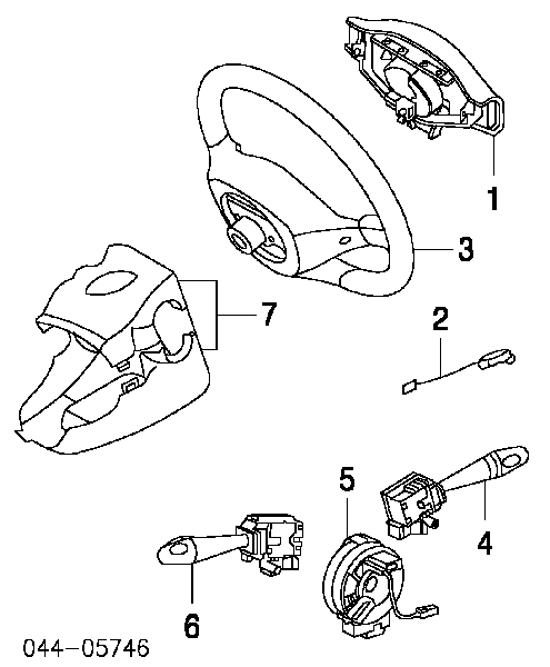 Перемикач підрульовий, лівий 8414052020 Toyota