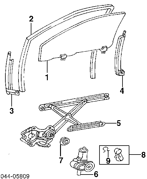 8572052020 Toyota Мотор склопідйомника водійських дверей