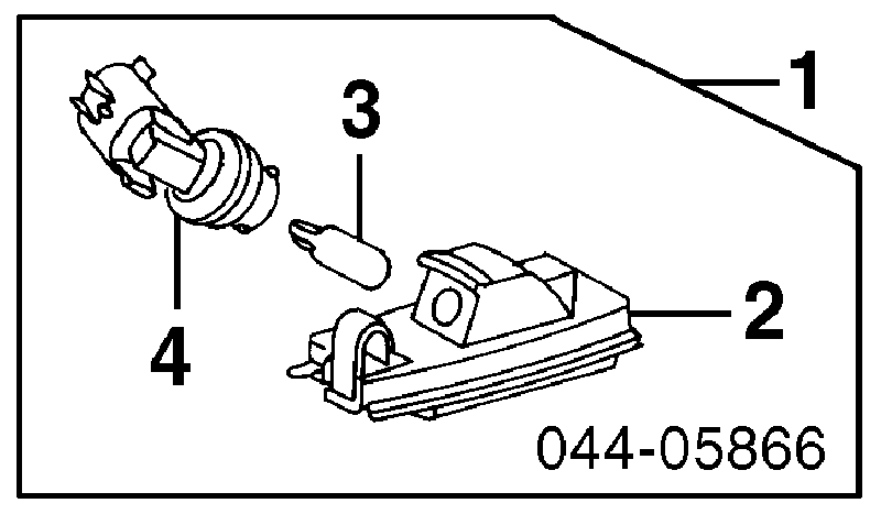 Корпус ліхтаря підсвітки номерного знака 8127130290 Toyota