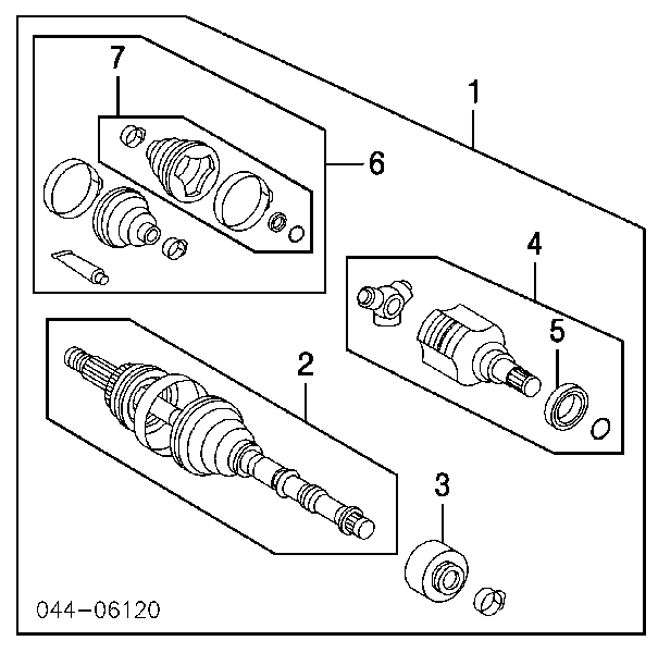 ШРУС зовнішній передній 4346049037 Toyota