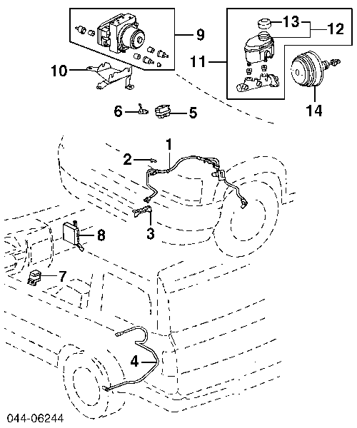  Датчик АБС (ABS) задній, лівий Toyota Land Cruiser 