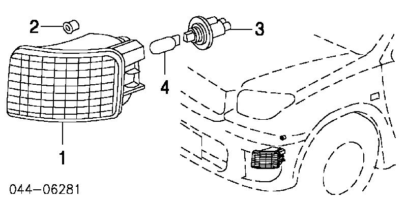 Вказівник повороту лівий 8152142060 Toyota