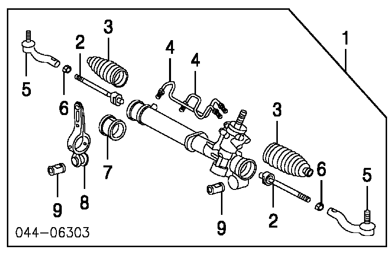 Втулка кріплення кермової рейки Toyota RAV4 2 (XA2) (Тойота Рав4)