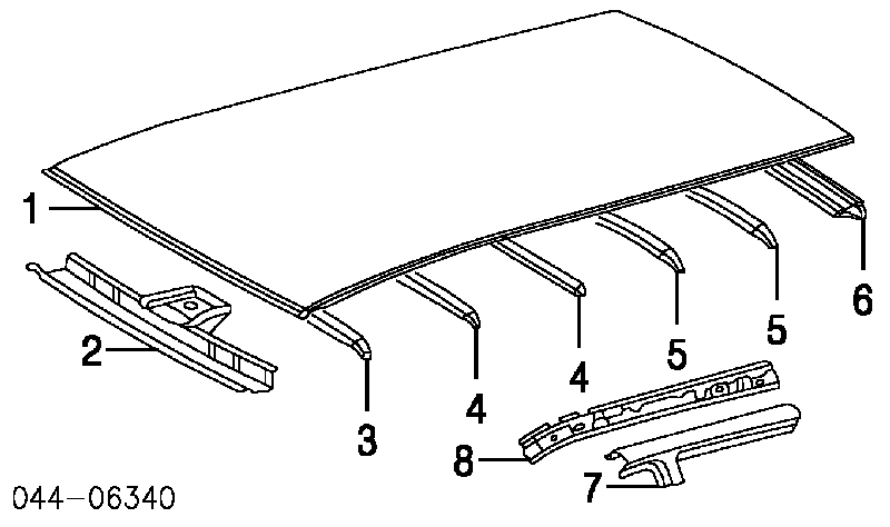 Дах 6311142110 Toyota