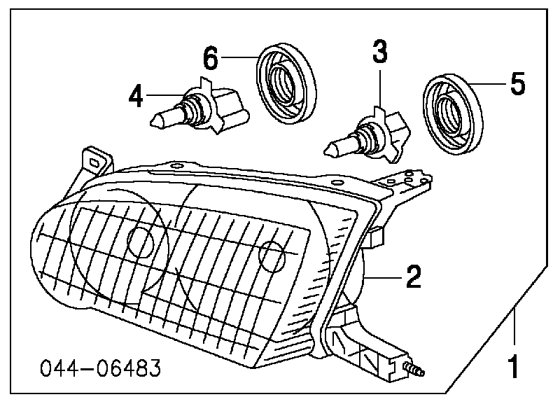 8111002110 Toyota Фара правая