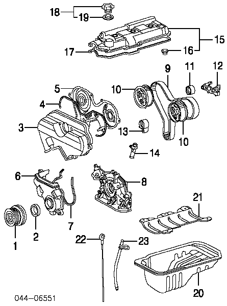 Прокладка кришки горловини, маслозаливної Toyota Avensis (T25) (Тойота Авенсіс)