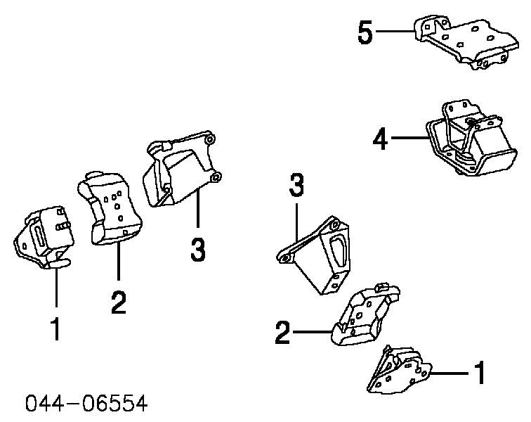 Подушка двигуна передня 1236162140 Toyota