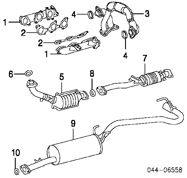 Прокладка глушника 9091706083 Toyota