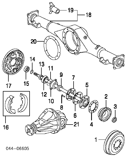 Барабан гальмівний задній 4243104010 Toyota